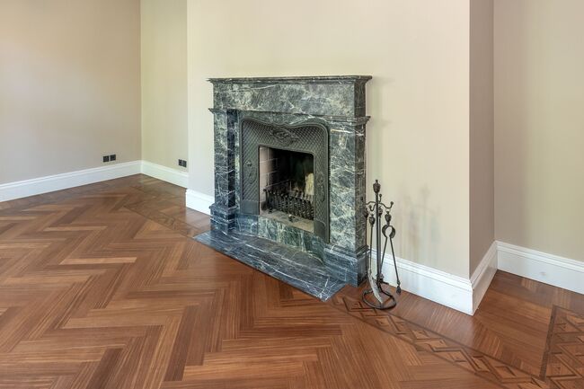 Kamin im Wohnzimmer