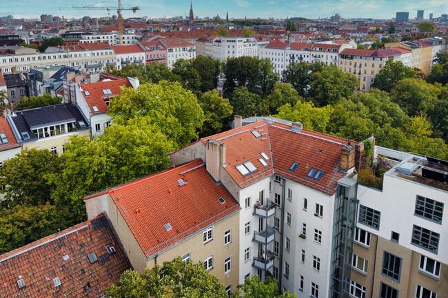Blick aufs Dach