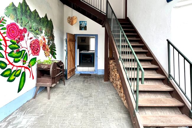 Treppe im Innenhof