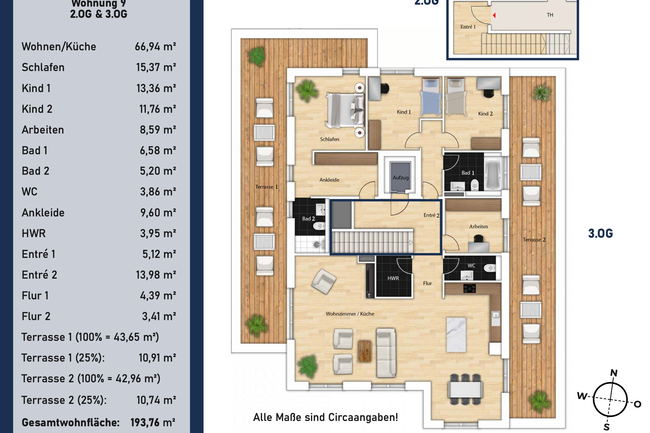 Grundriss WE 9